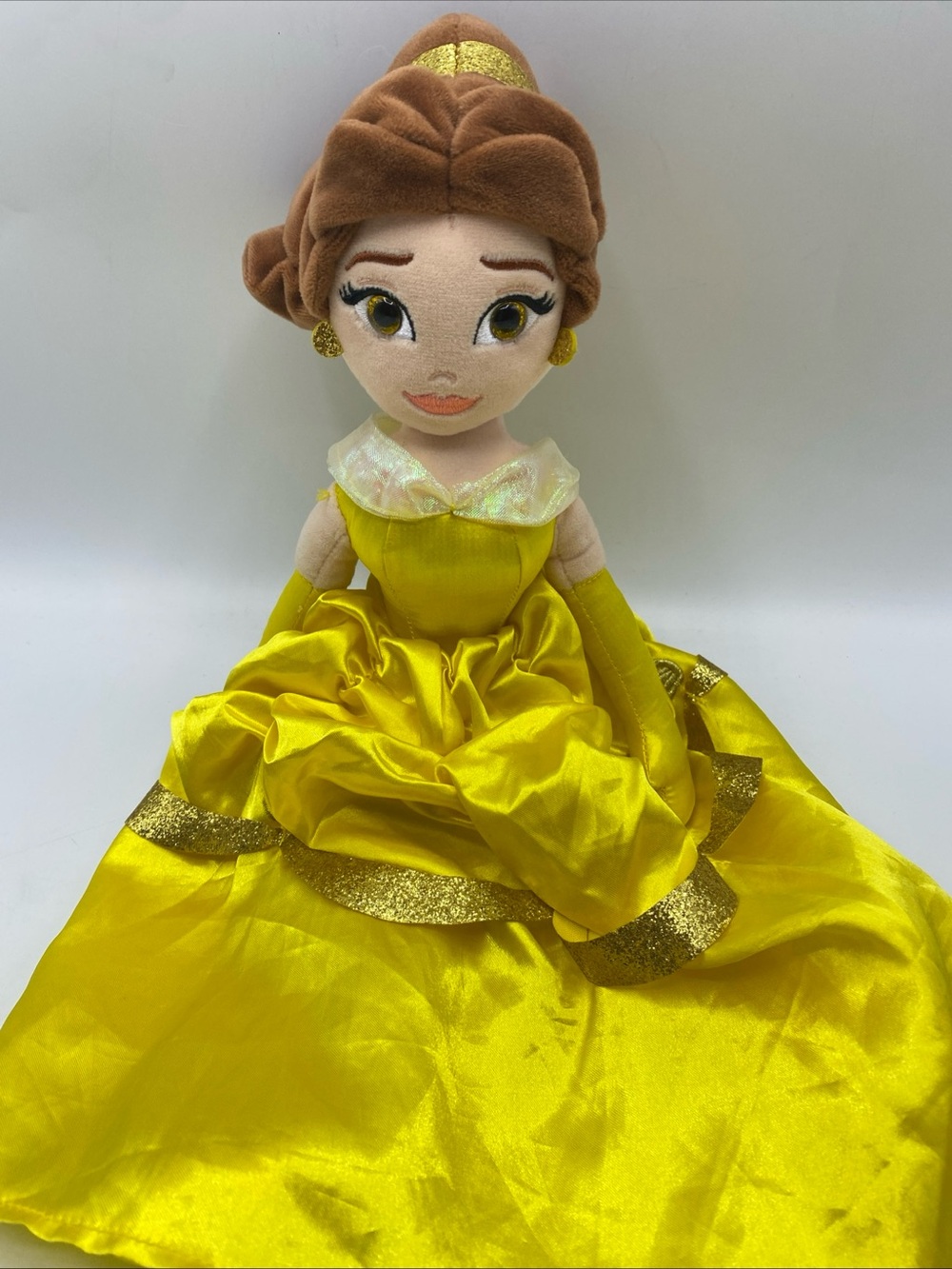 Ty Disney Princess Belle Sparkle Plush Doll 2022 16" Tall